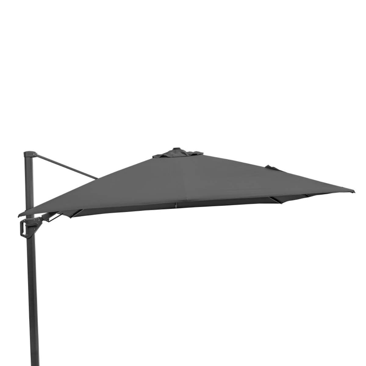 Beau&Co Challenger T2 3m Square Anthracite Free Arm Parasol