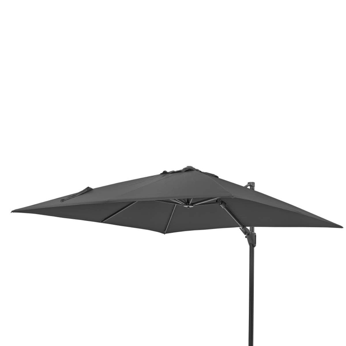 Beau&Co Challenger T2 3m Square Anthracite Free Arm Parasol