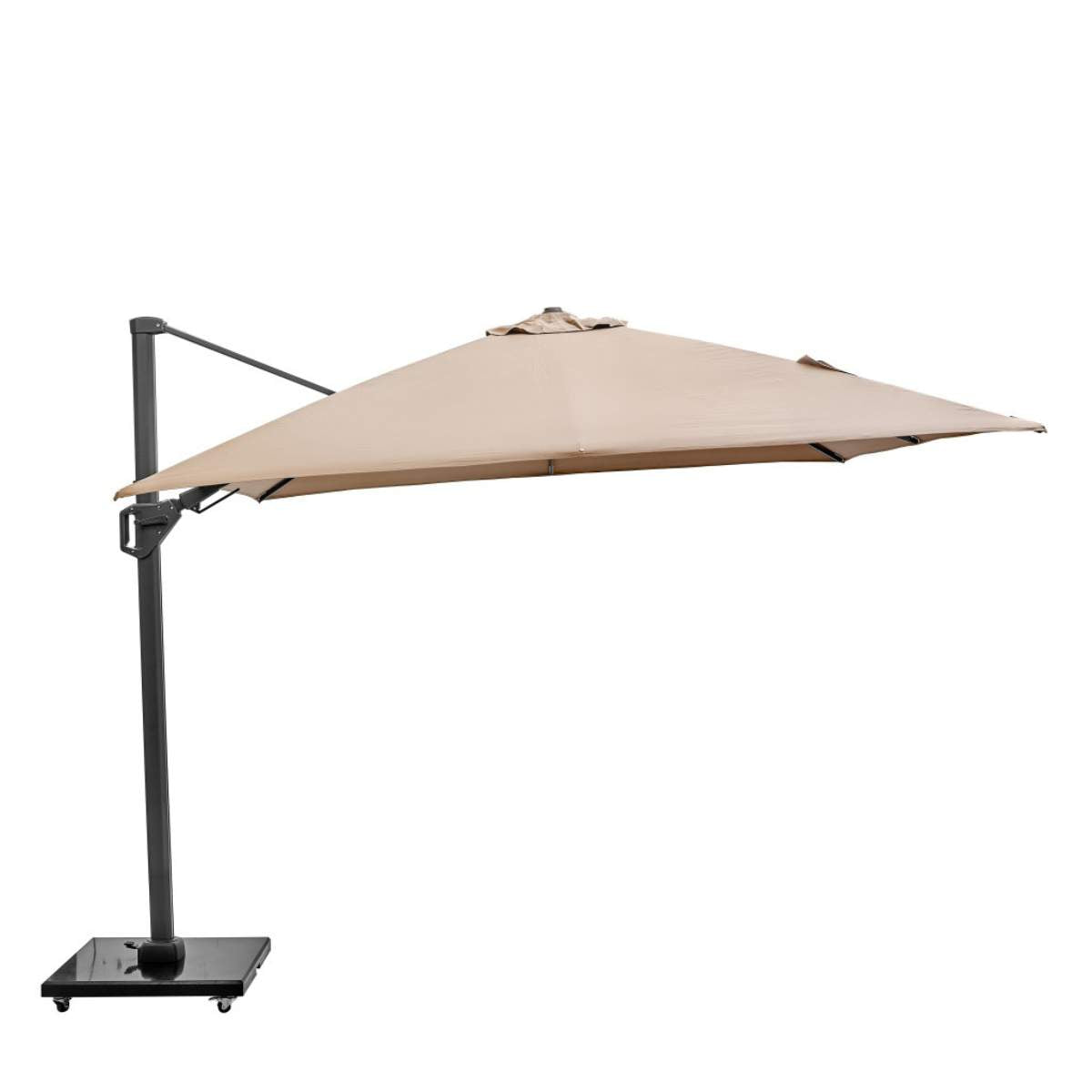 Pacific Lifestyle Challenger T2 3m Square Taupe Free Arm Parasol