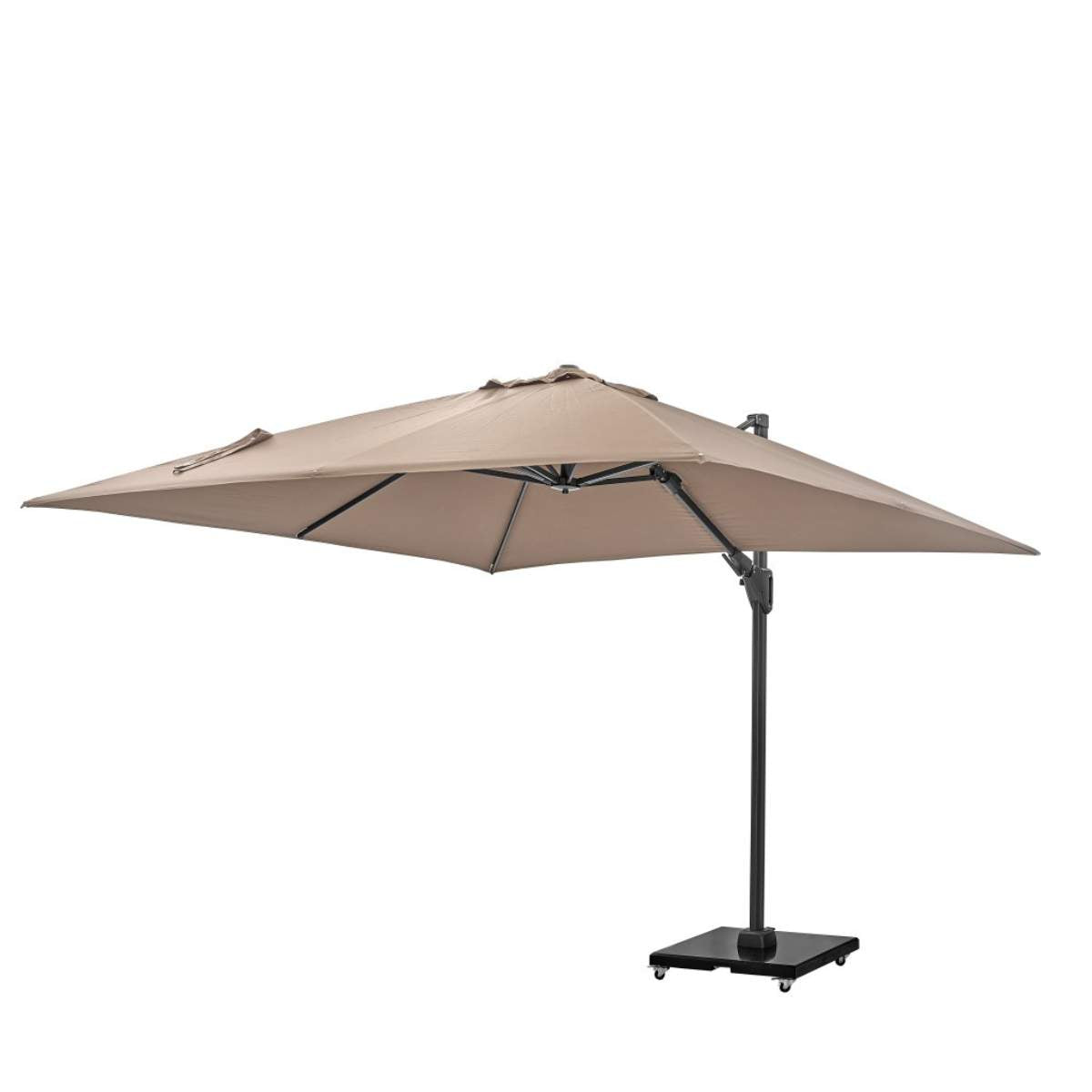 Pacific Lifestyle Challenger T2 3m Square Taupe Free Arm Parasol