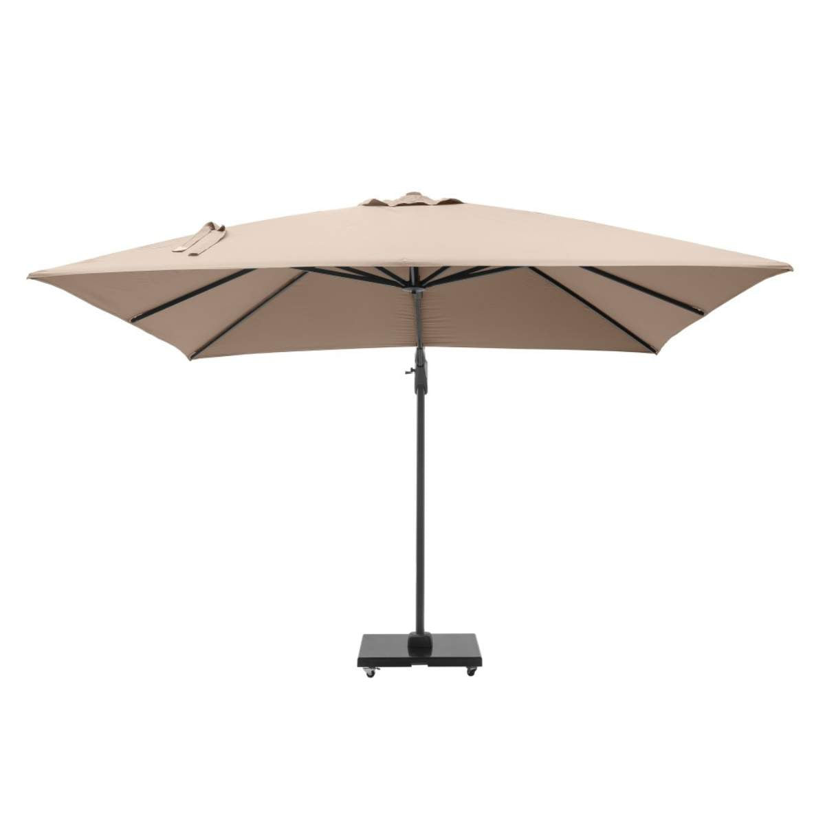 Pacific Lifestyle Challenger T2 3m Square Taupe Free Arm Parasol