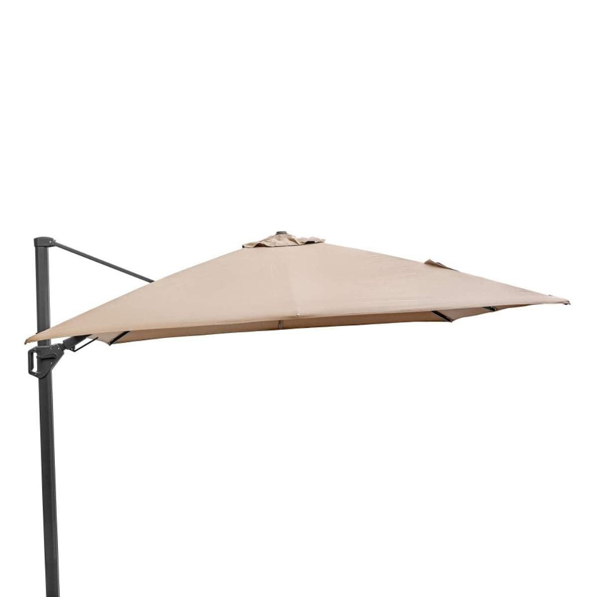 Pacific Lifestyle Challenger T2 3m Square Taupe Free Arm Parasol