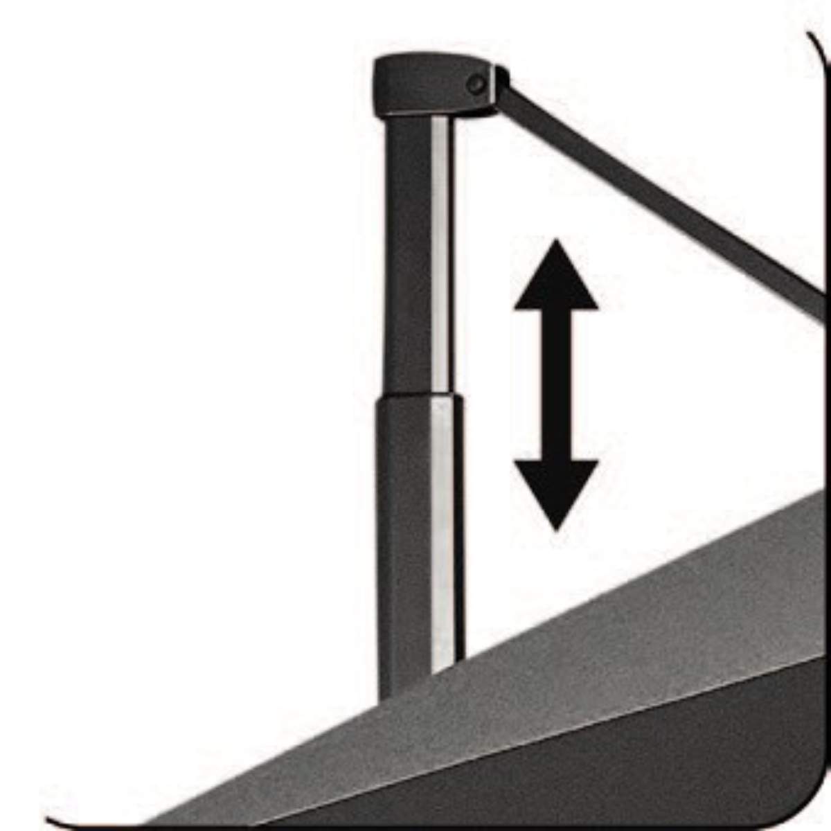 Beau&Co Challenger Telescopic T1 3.5m Square Manhattan Grey Parasol