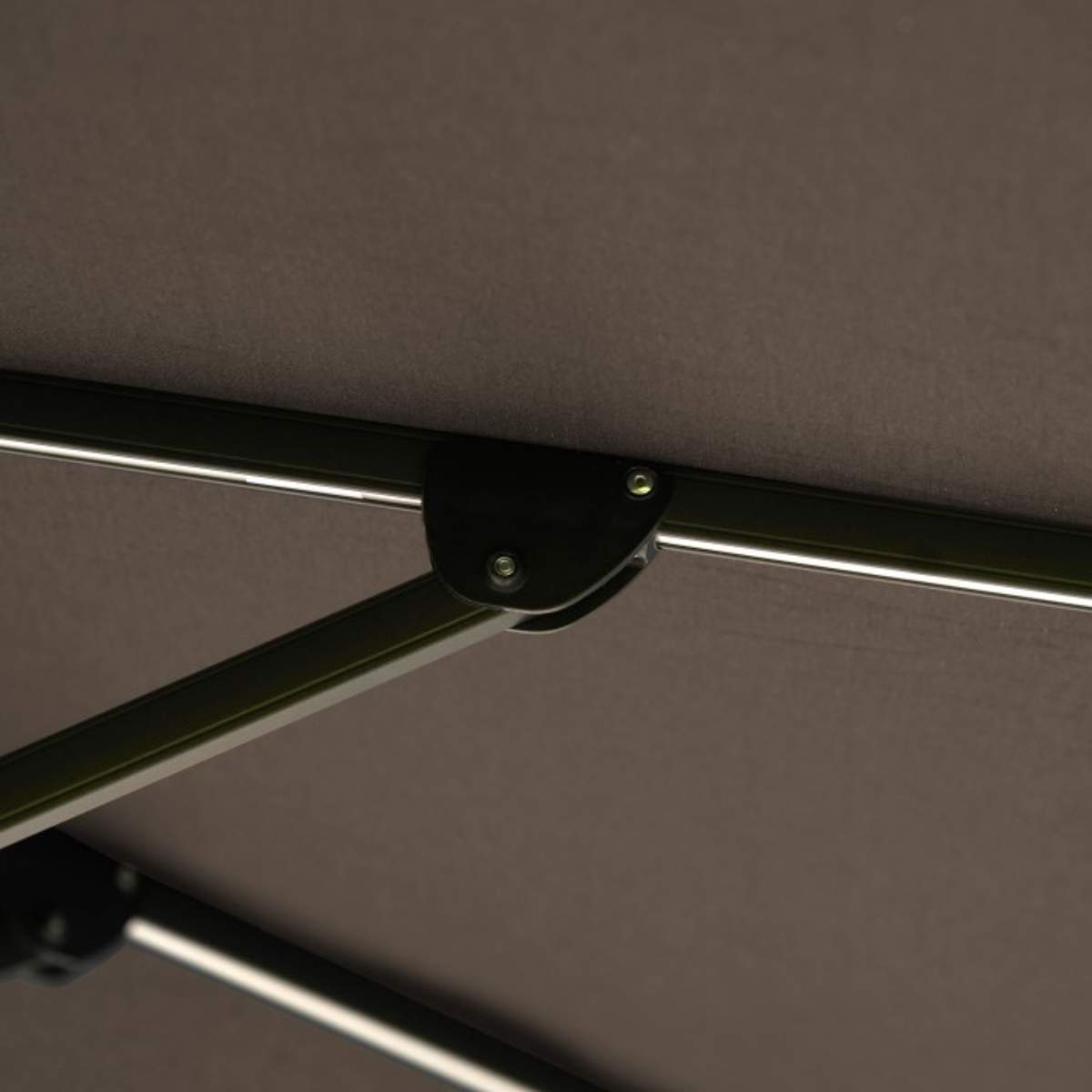 Pacific Lifestyle Glow Challenger T2 3m Square Premium Havana Taupe Free Arm Parasol