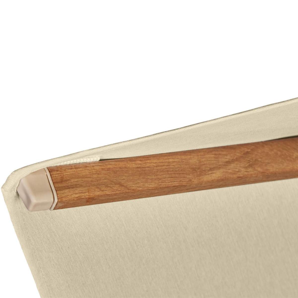 Beau&Co Challenger Teak T2 3m Square Premium Champagne Free Arm Parasol