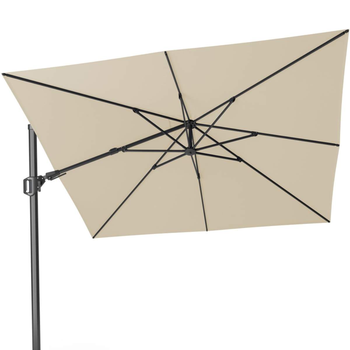 Beau&Co Challenger T2 3m Square Premium Champagne Free Arm Parasol