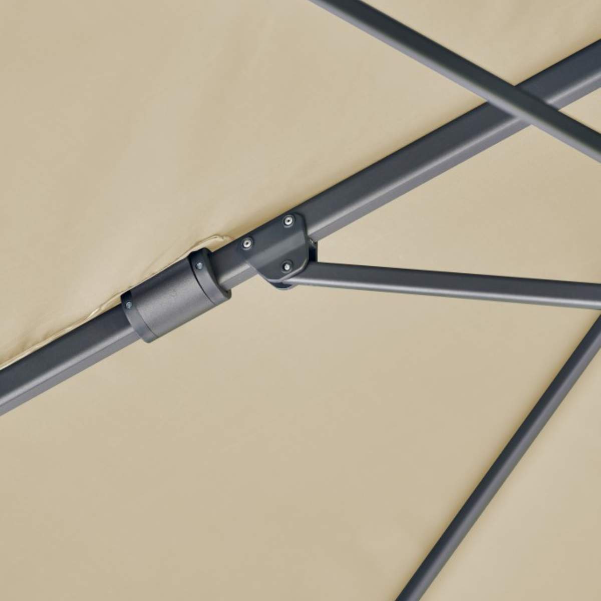 Beau&Co Challenger T2 3m Square Premium Champagne Free Arm Parasol