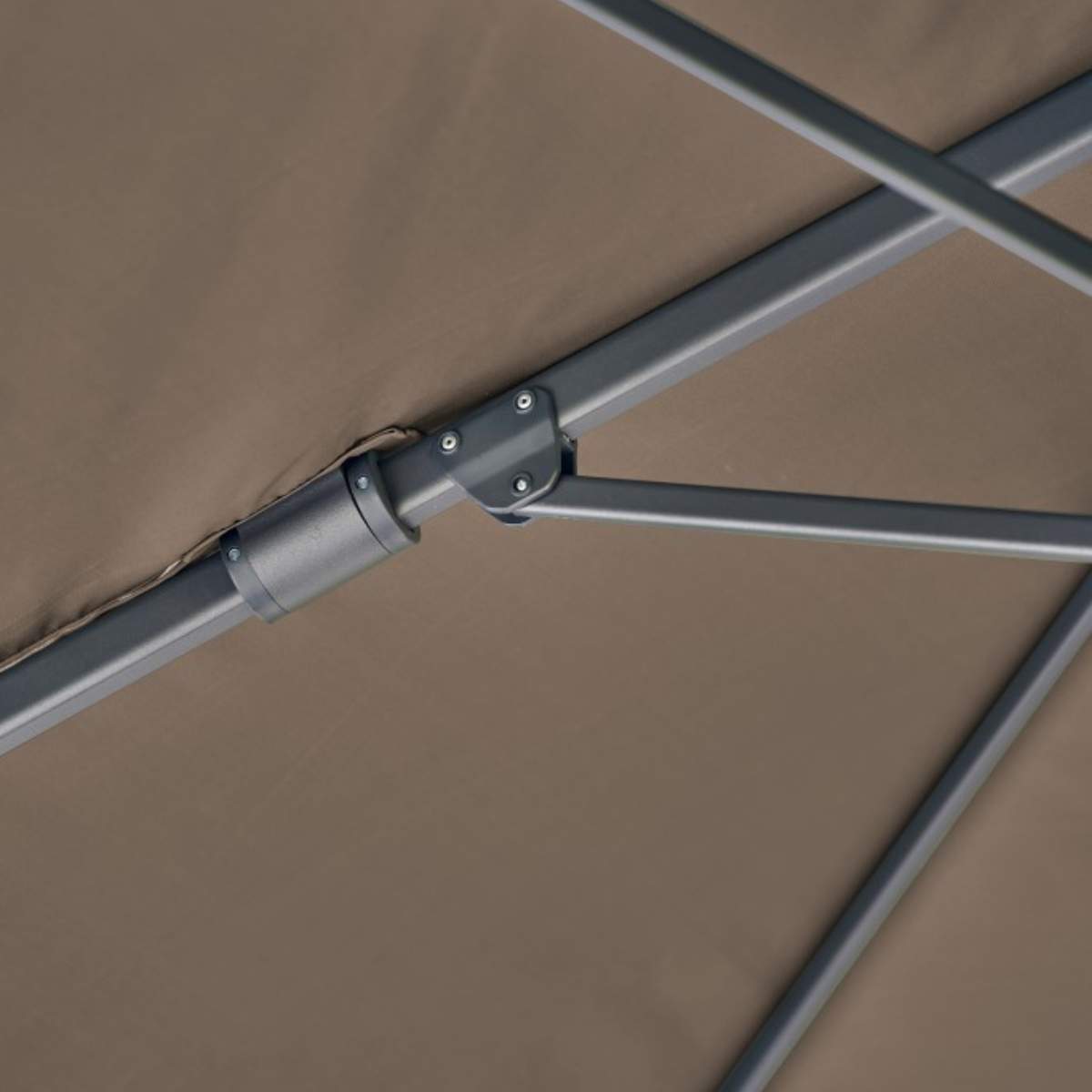 Beau&Co Challenger T2 3m Square Premium Havana Taupe Free Arm Parasol