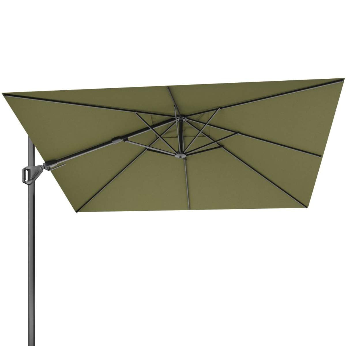 Beau&Co Challenger T2 3m Square Premium Lush Green Free Arm Parasol