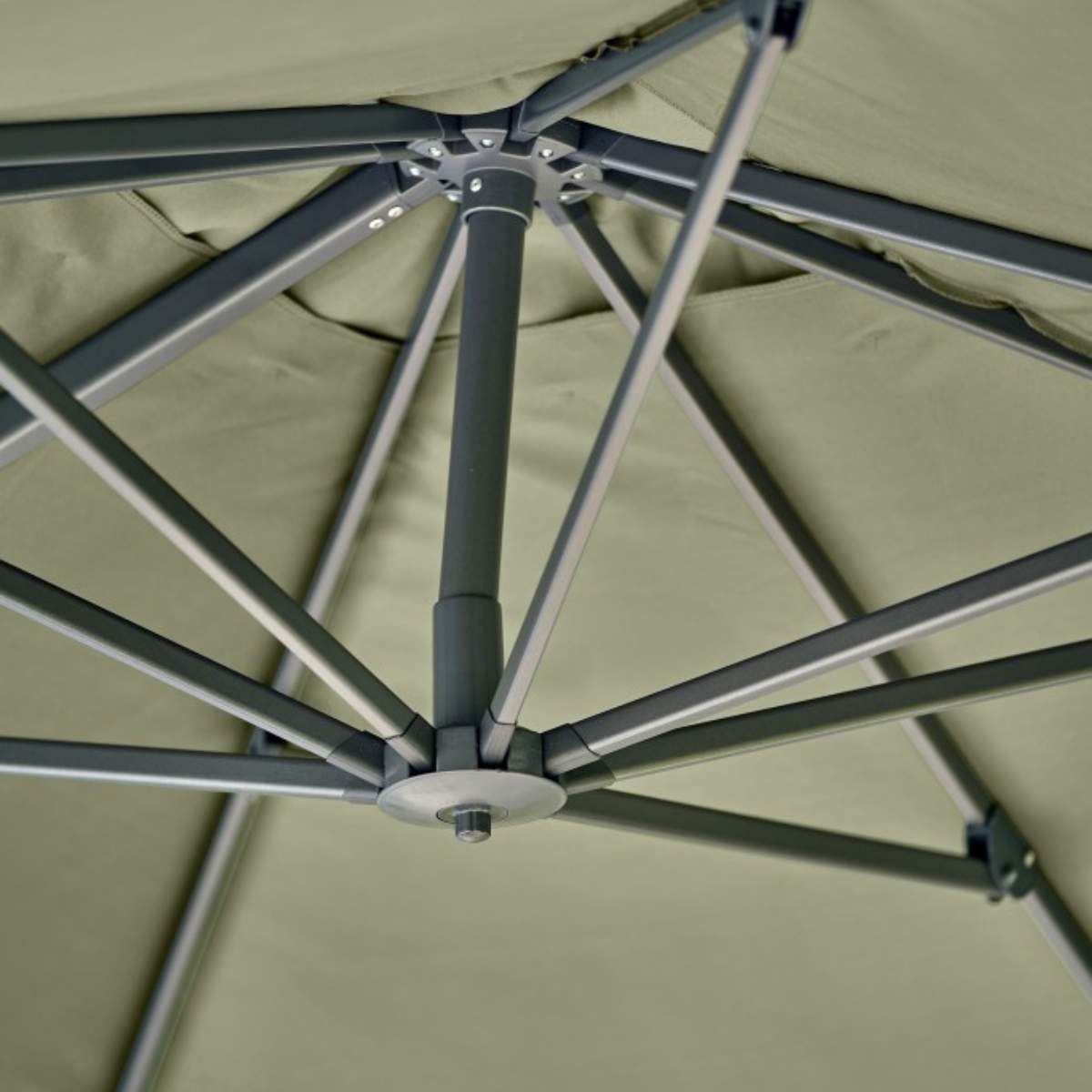 Beau&Co Challenger T2 3m Square Premium Lush Green Free Arm Parasol