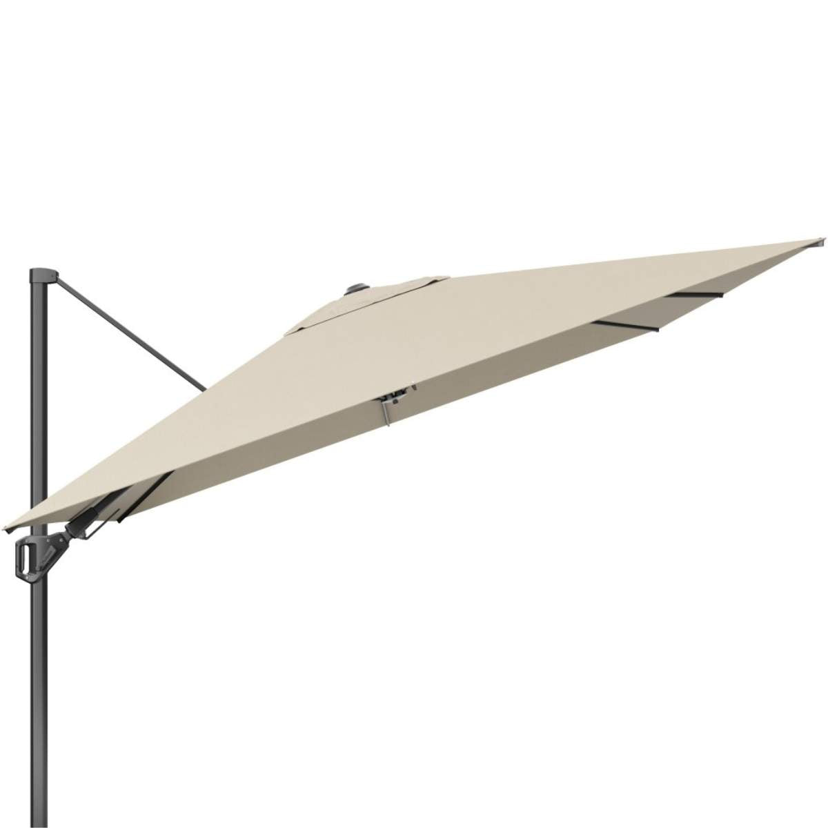 Pacific Lifestyle Challenger T2 3.5 x 2.6m Rectangular Premium Champagne Free Arm Parasol