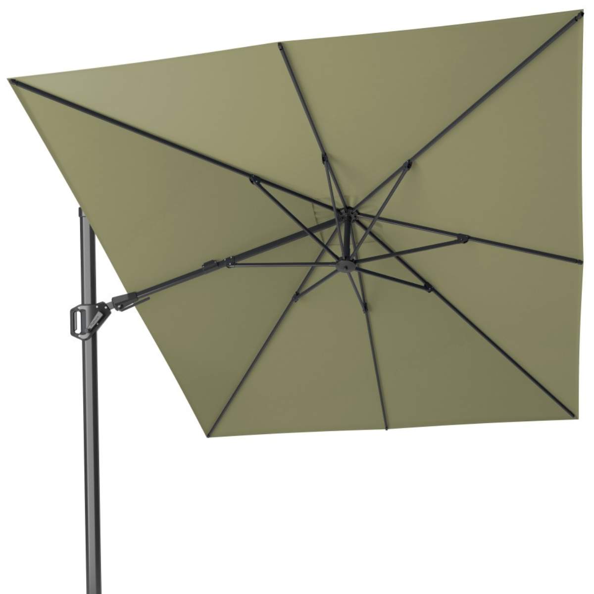Pacific Lifestyle Challenger T2 3.5 x 2.6m Rectangular Premium Lush Green Free Arm Parasol