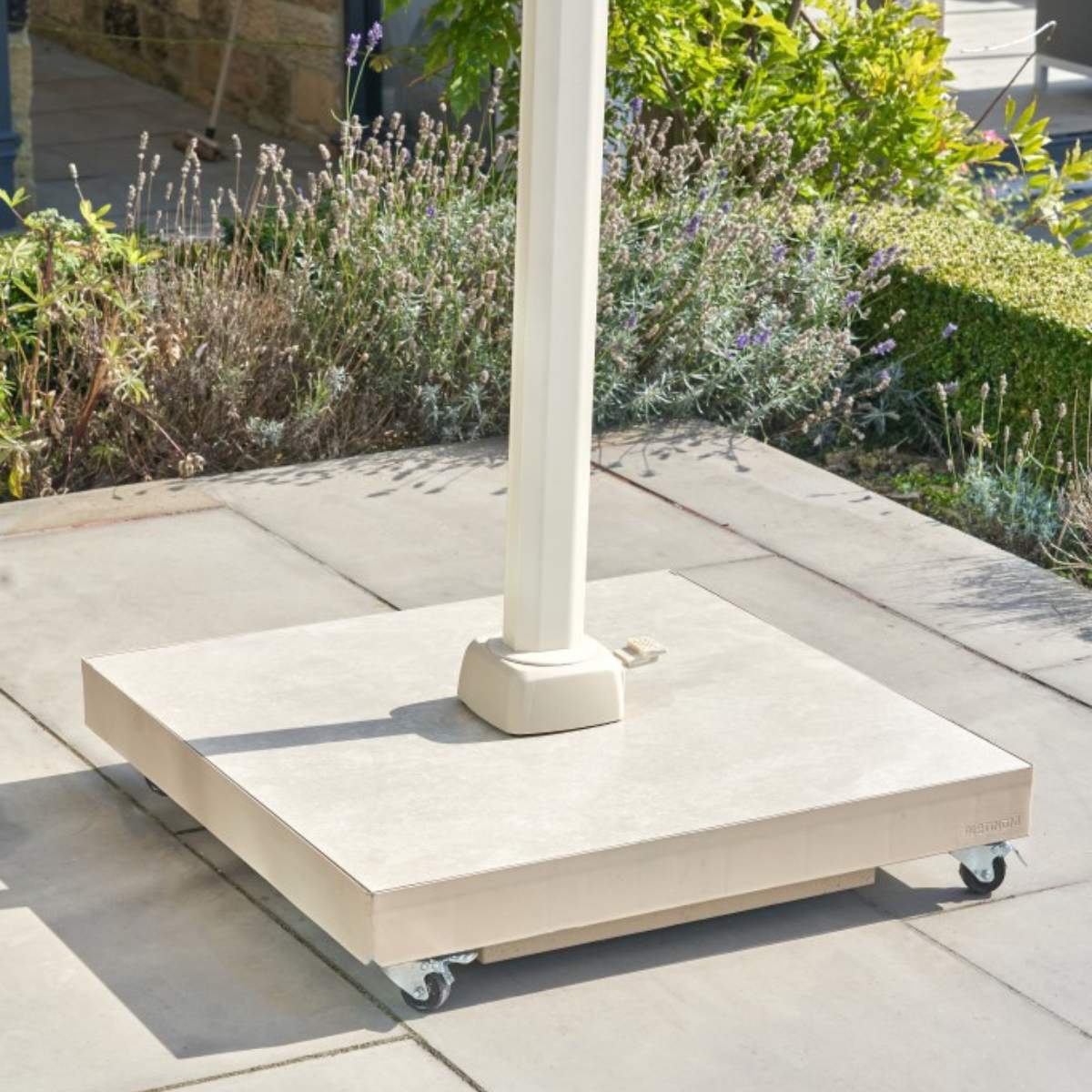 Beau&Co Ceramica Sandstone 90KG Wheeled Parasol Base