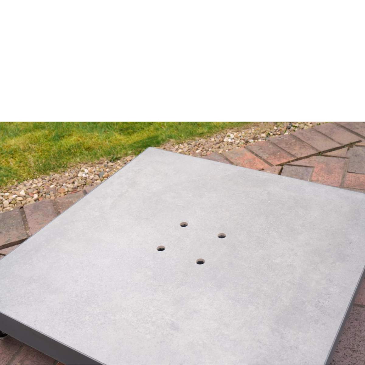 Beau&Co Ceramica Grey 90KG Wheeled Parasol Base