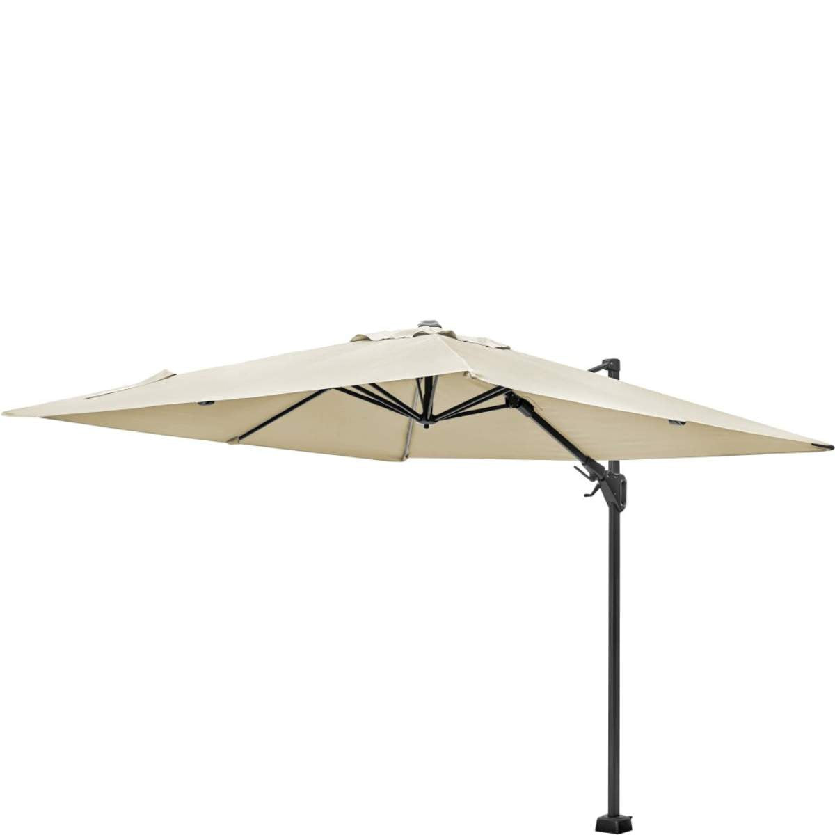 Beau&Co Voyager T2 2.7m Square Champagne Free Arm Parasol