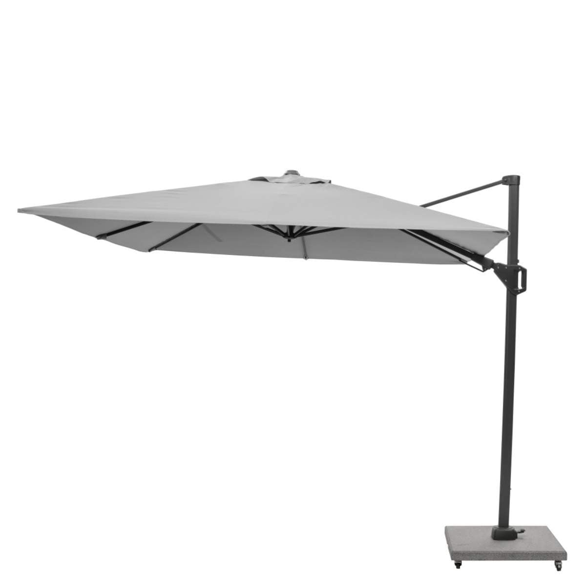 Beau&Co Voyager T2 2.7m Square Luna Grey Free Arm Parasol