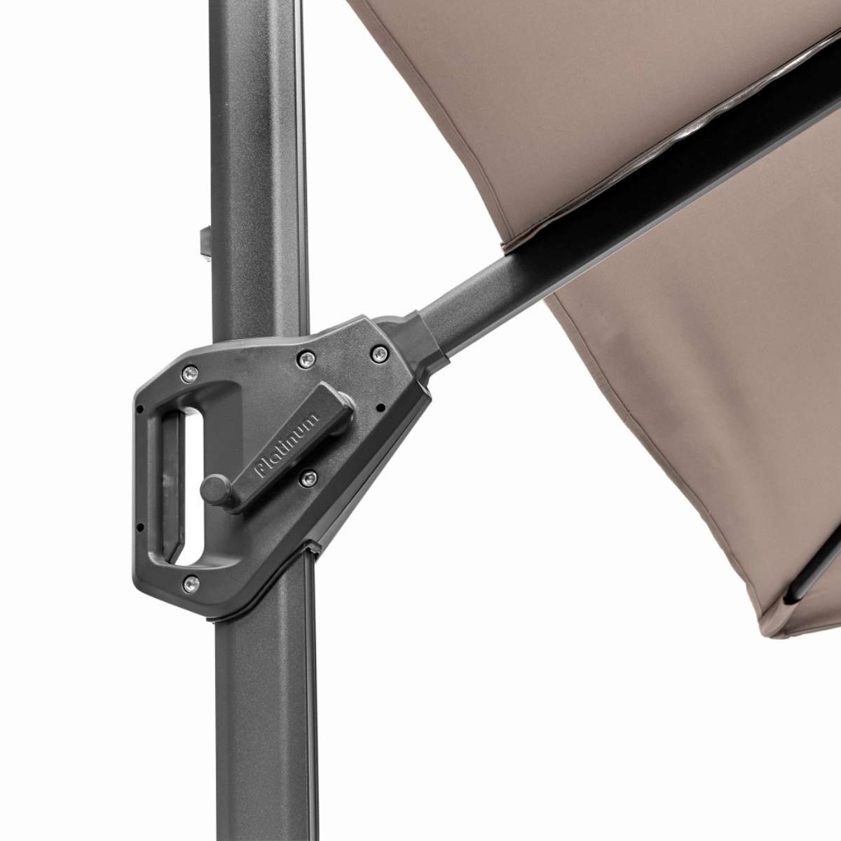 Beau&Co Voyager T1 3m x 2m Rectangular Taupe Free Arm Parasol