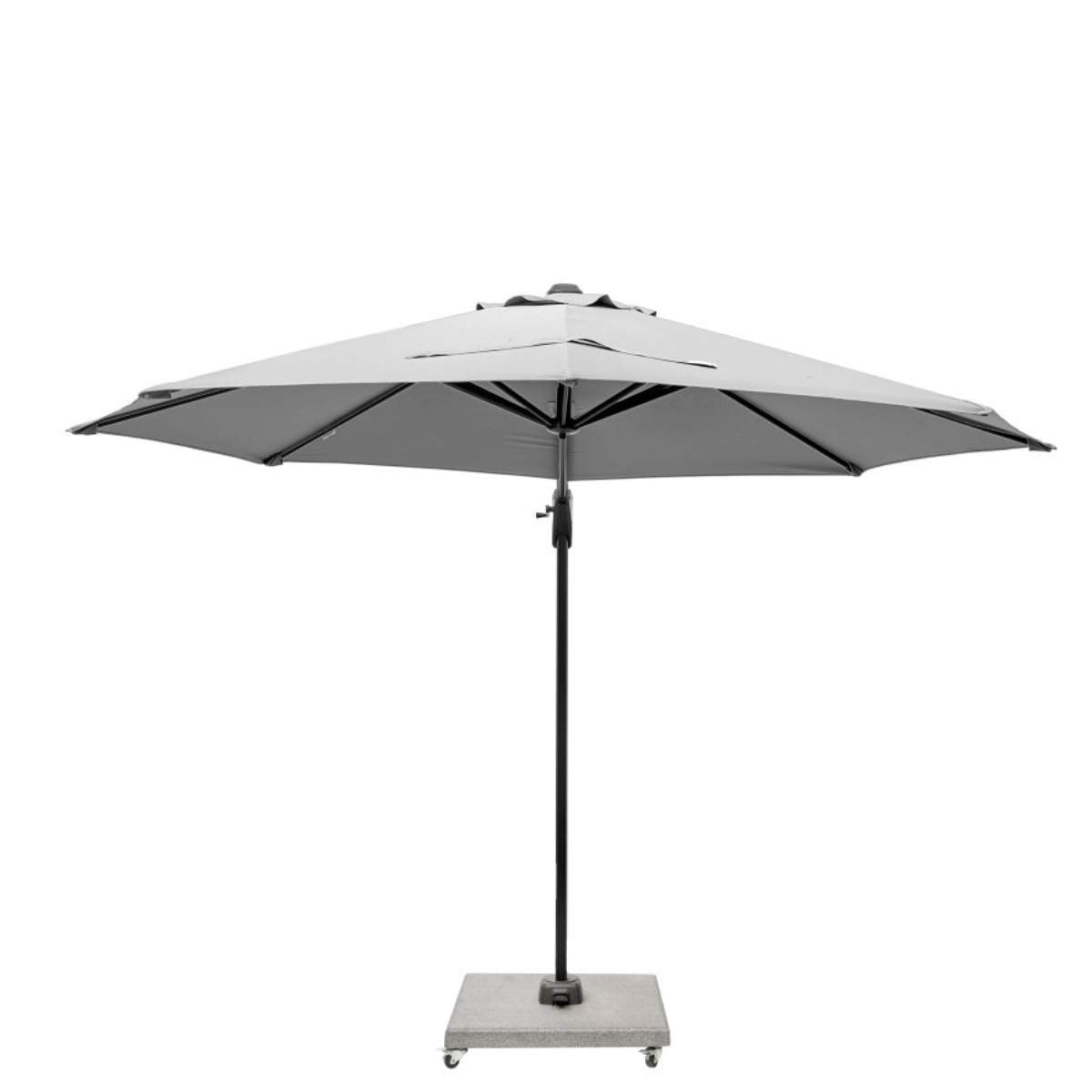 Pacific Lifestyle Voyager T1 3m Round Luna Grey Free Arm Parasol