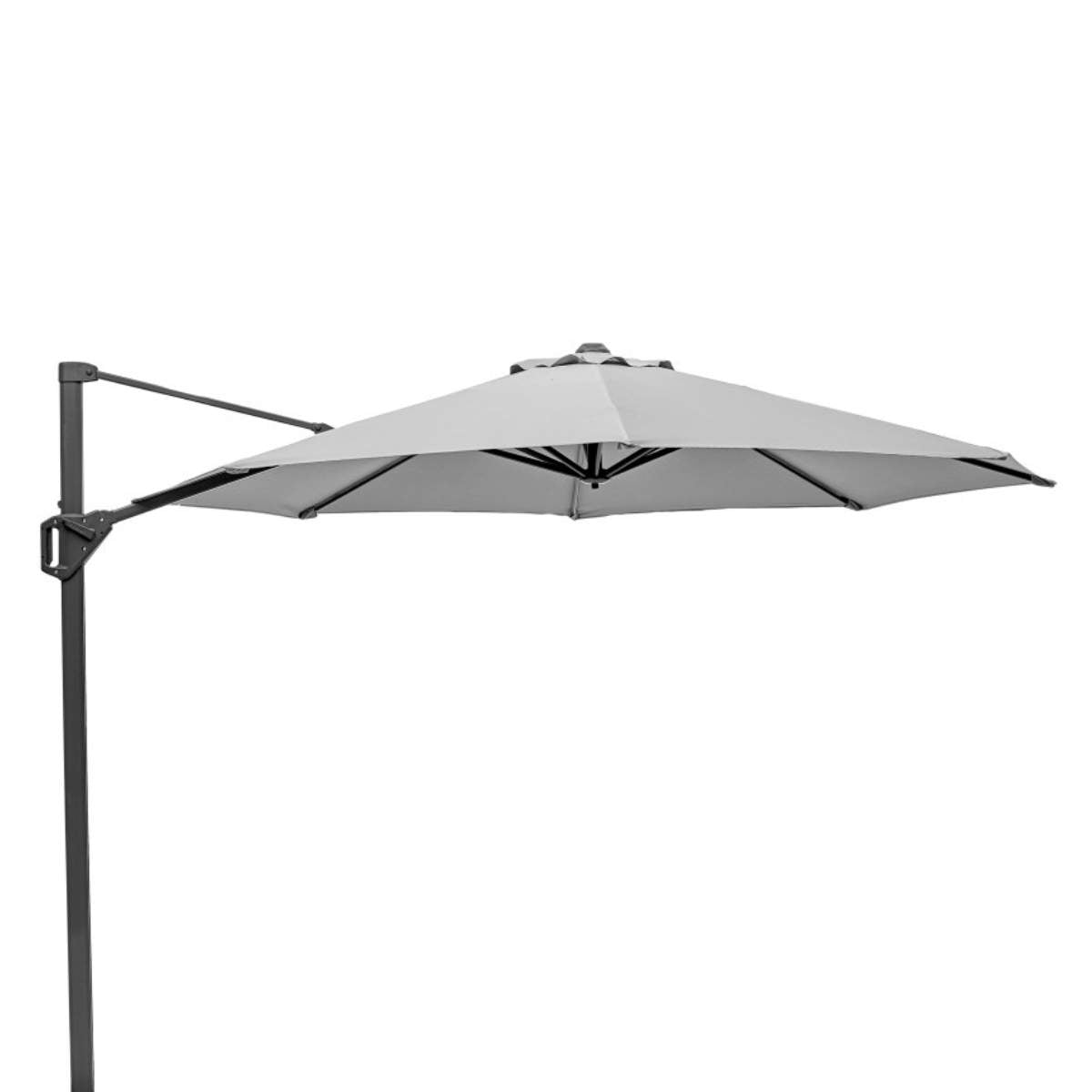 Pacific Lifestyle Voyager T1 3m Round Luna Grey Free Arm Parasol