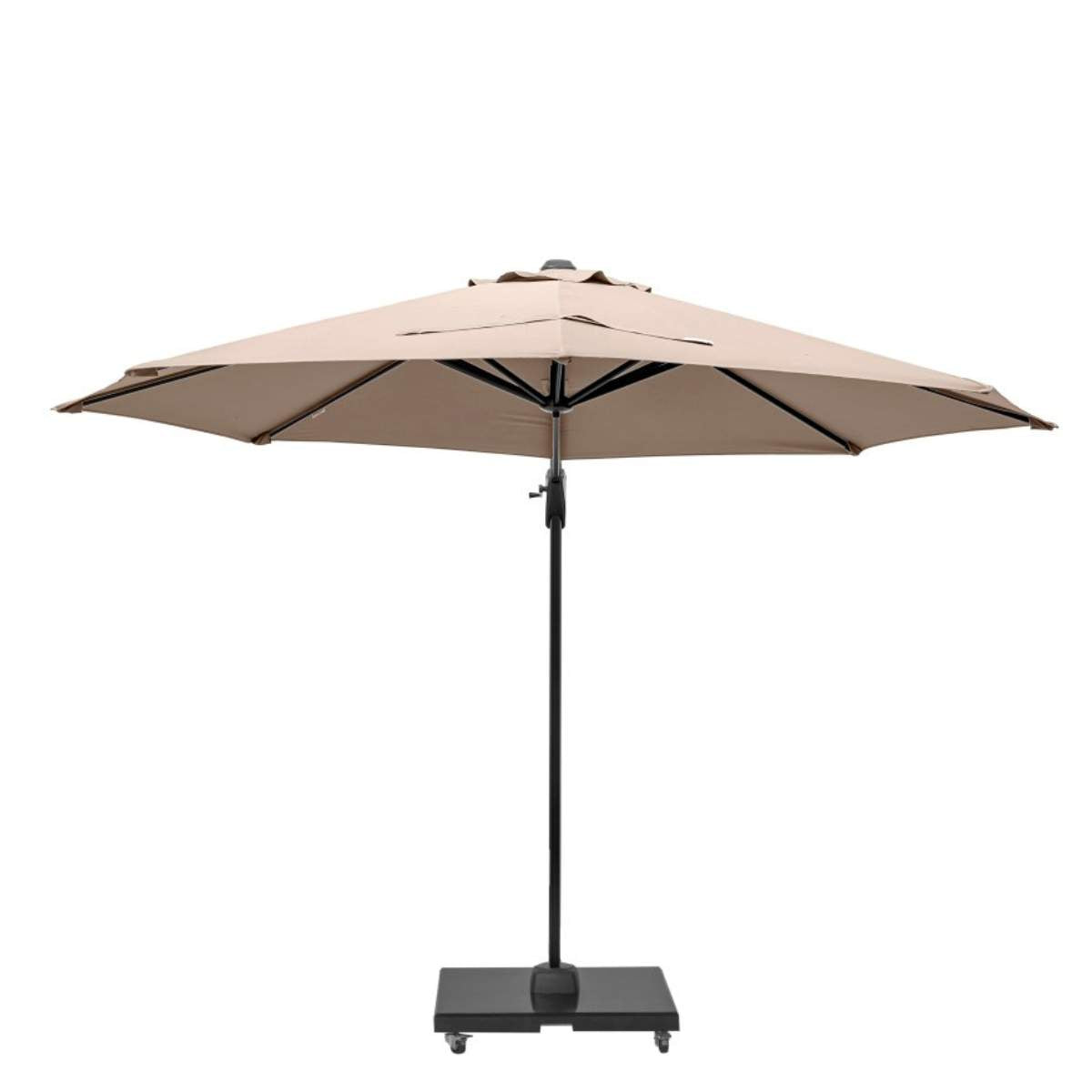 Beau&Co Voyager T1 3m Round Taupe Free Arm Parasol