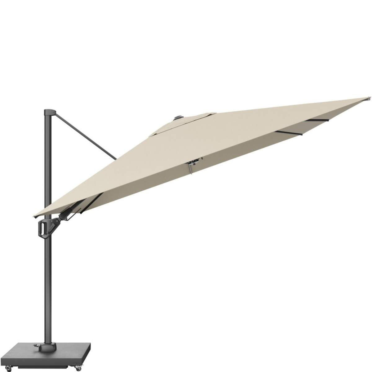 Pacific Lifestyle Challenger T2 3.5 x 2.6m Rectangular Champagne Free Arm Parasol