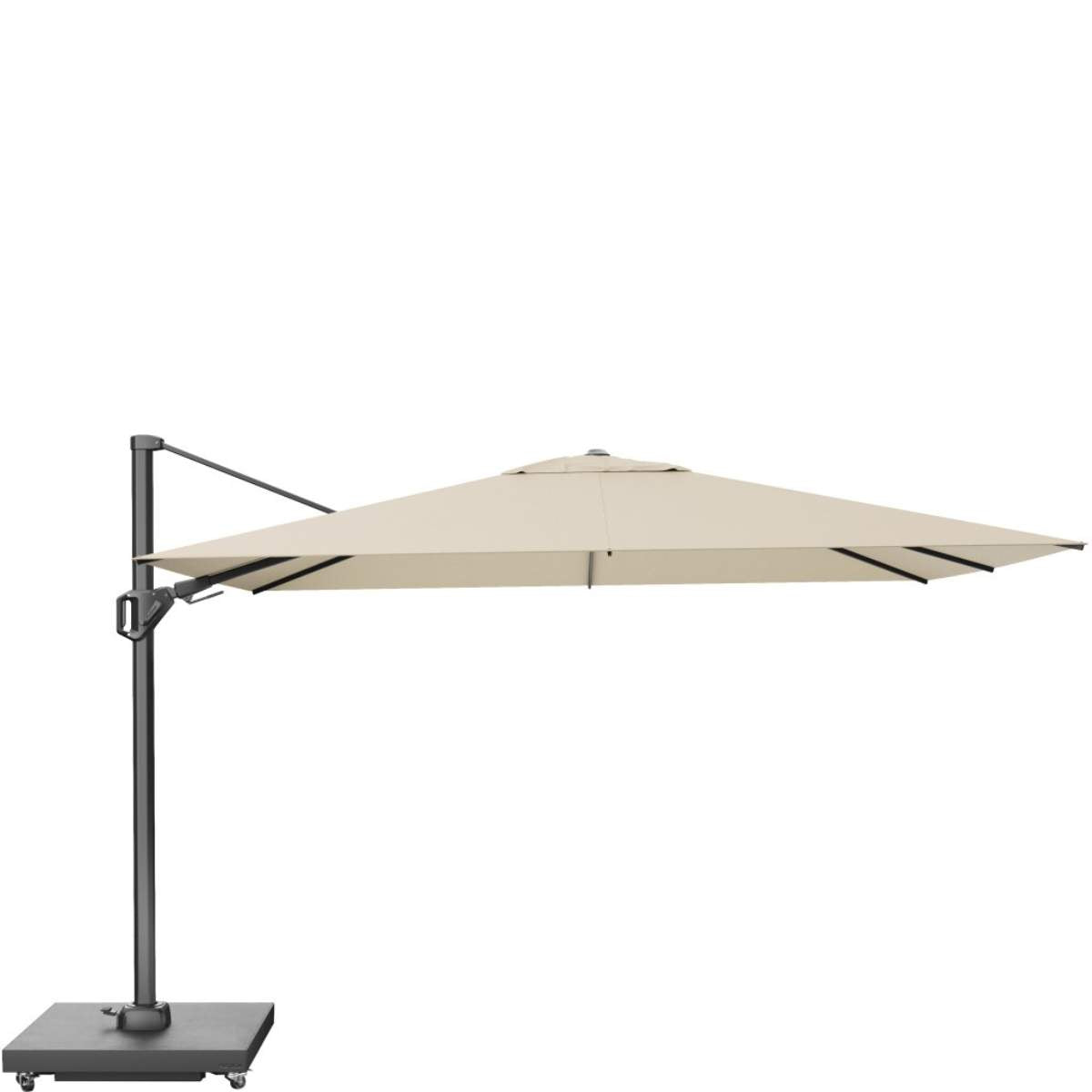 Pacific Lifestyle Challenger T2 3.5 x 2.6m Rectangular Champagne Free Arm Parasol