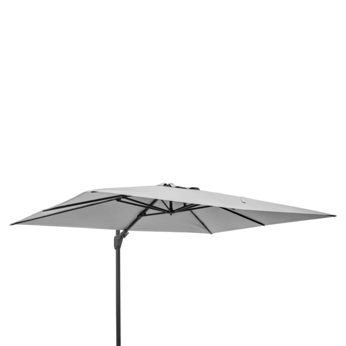 Beau&Co Challenger T2 3.5 x 2.6m Rectangular Luna Grey Free Arm Parasol