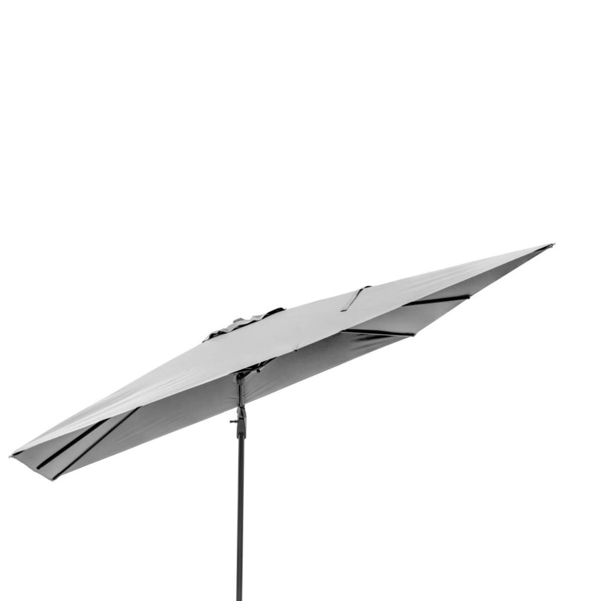 Beau&Co Challenger T2 3.5 x 2.6m Rectangular Luna Grey Free Arm Parasol