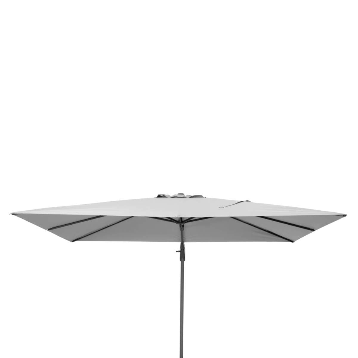 Beau&Co Challenger T2 3.5 x 2.6m Rectangular Luna Grey Free Arm Parasol