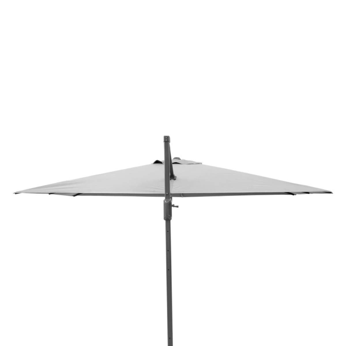 Beau&Co Challenger T2 3.5 x 2.6m Rectangular Luna Grey Free Arm Parasol