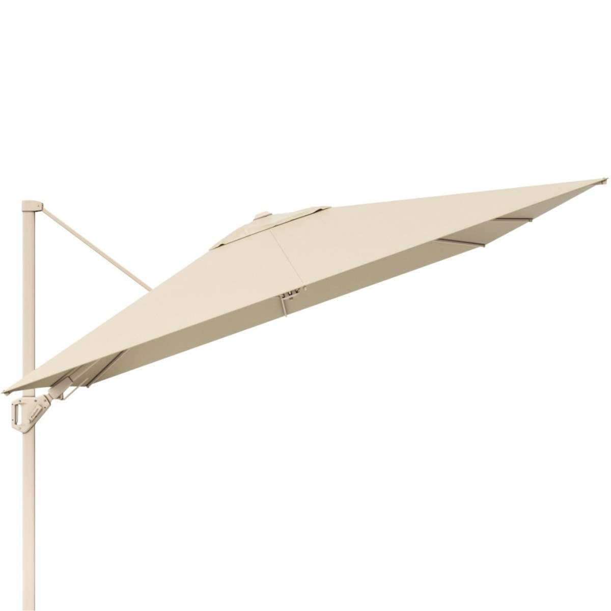 Pacific Lifestyle Challenger T2 3.5 x 2.6m Rectangular Sandstone / Champagne Free Arm Parasol