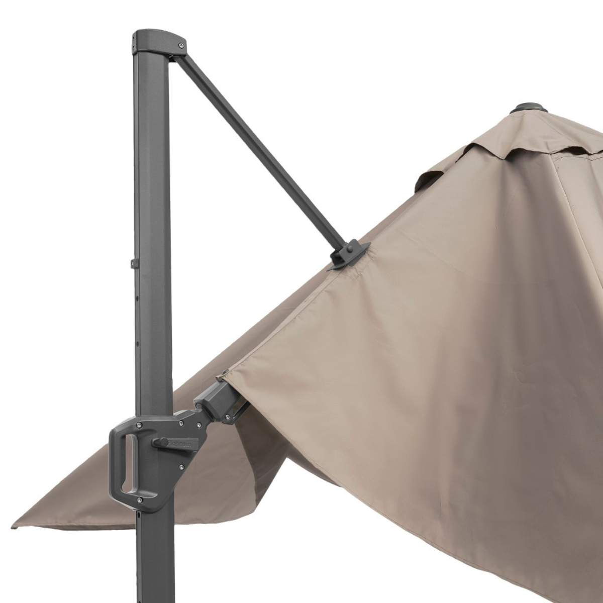 Pacific Lifestyle Challenger T2 3.5 x 2.6m Rectangular Taupe Free Arm Parasol