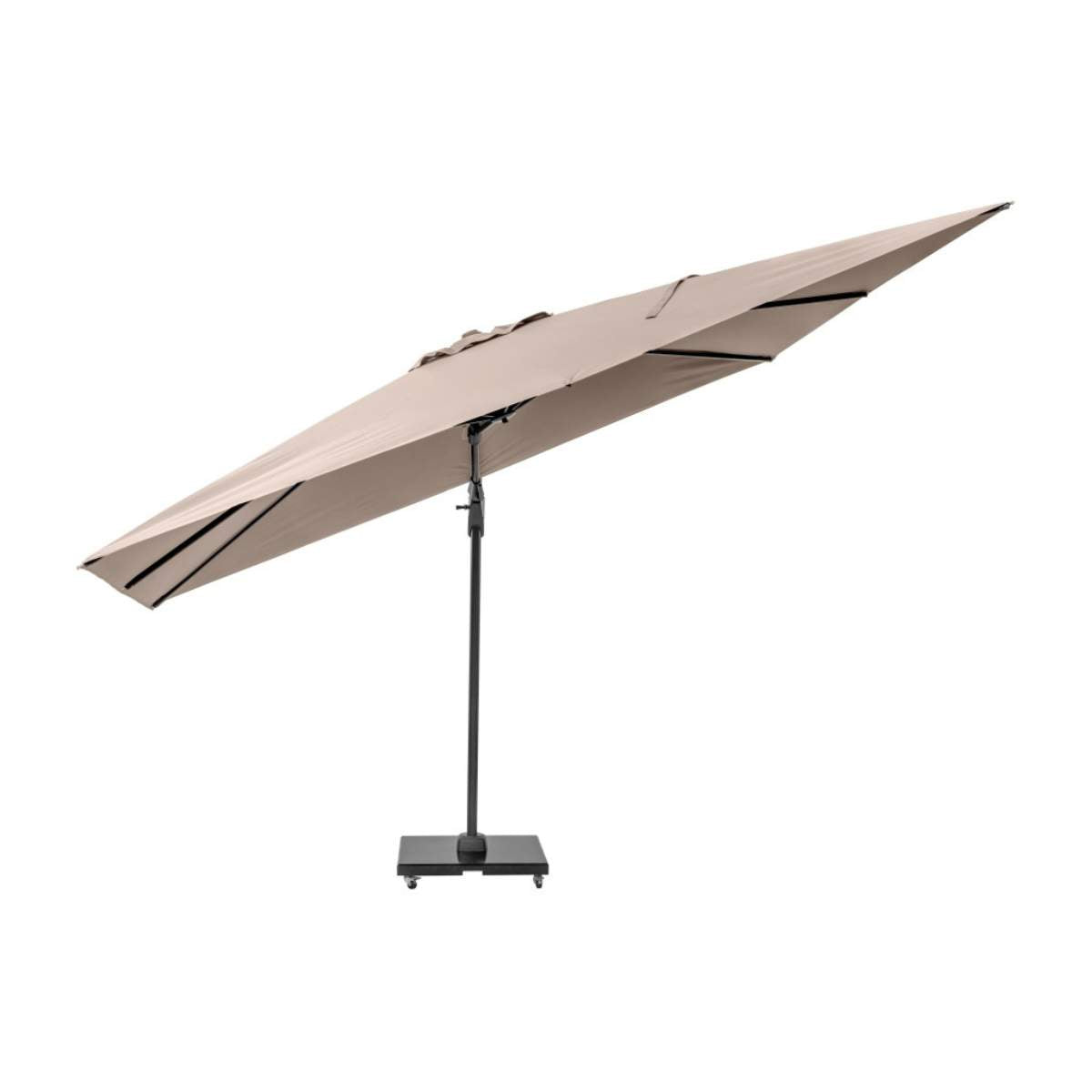 Pacific Lifestyle Challenger T2 3.5 x 2.6m Rectangular Taupe Free Arm Parasol