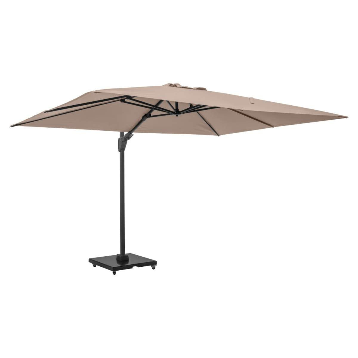 Pacific Lifestyle Challenger T2 3.5 x 2.6m Rectangular Taupe Free Arm Parasol