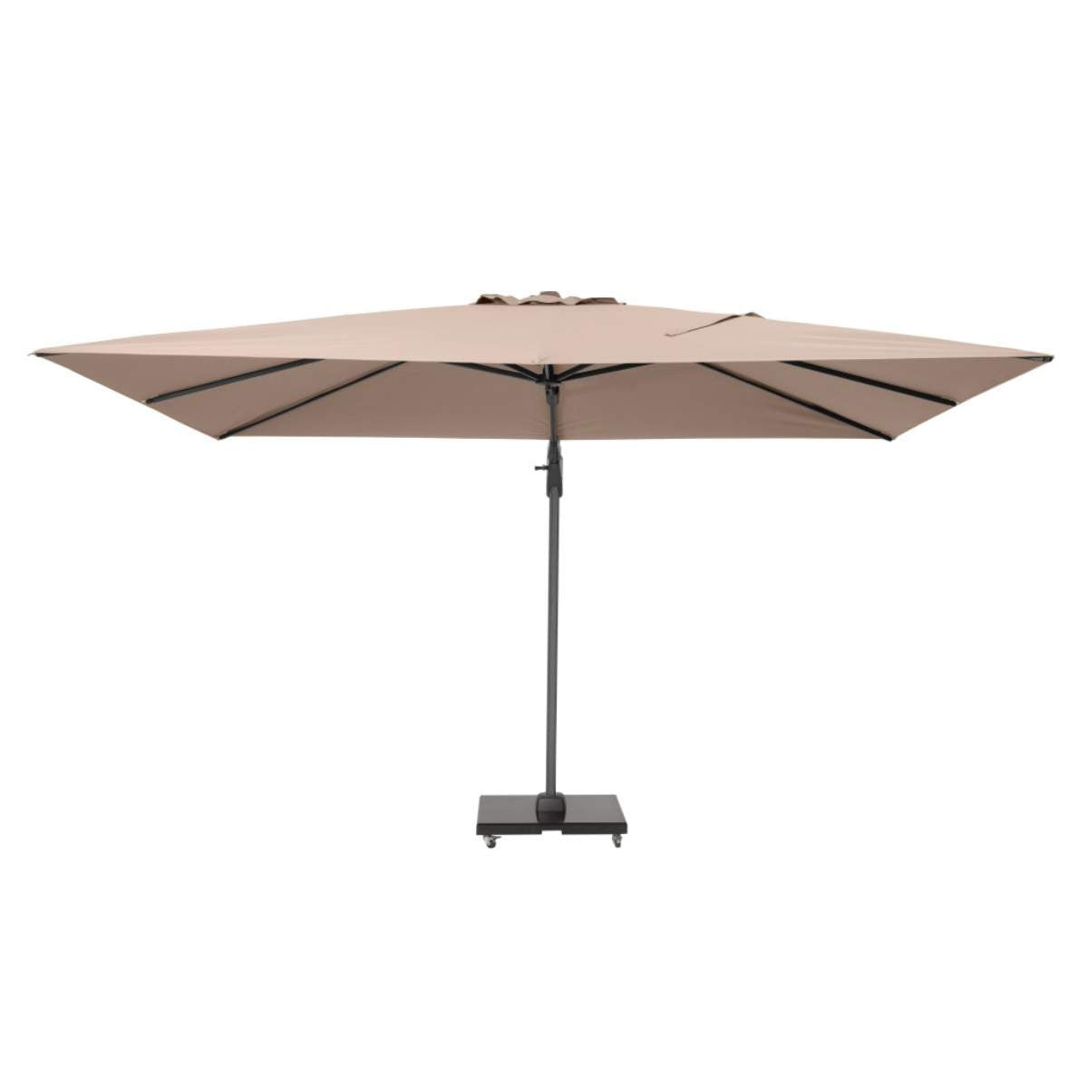 Pacific Lifestyle Challenger T2 3.5 x 2.6m Rectangular Taupe Free Arm Parasol