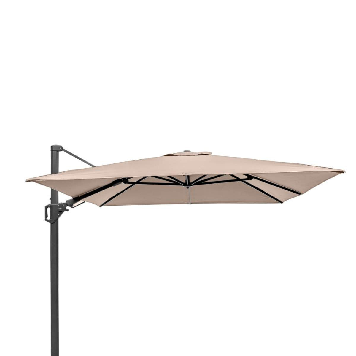 Pacific Lifestyle Challenger T2 3.5 x 2.6m Rectangular Taupe Free Arm Parasol