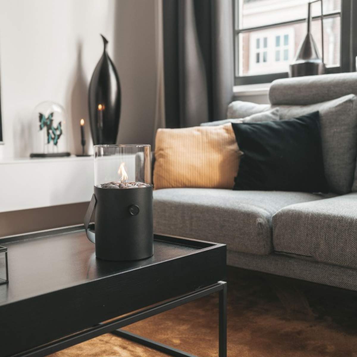 Beau&Co Cosiscoop Black Fire Lantern