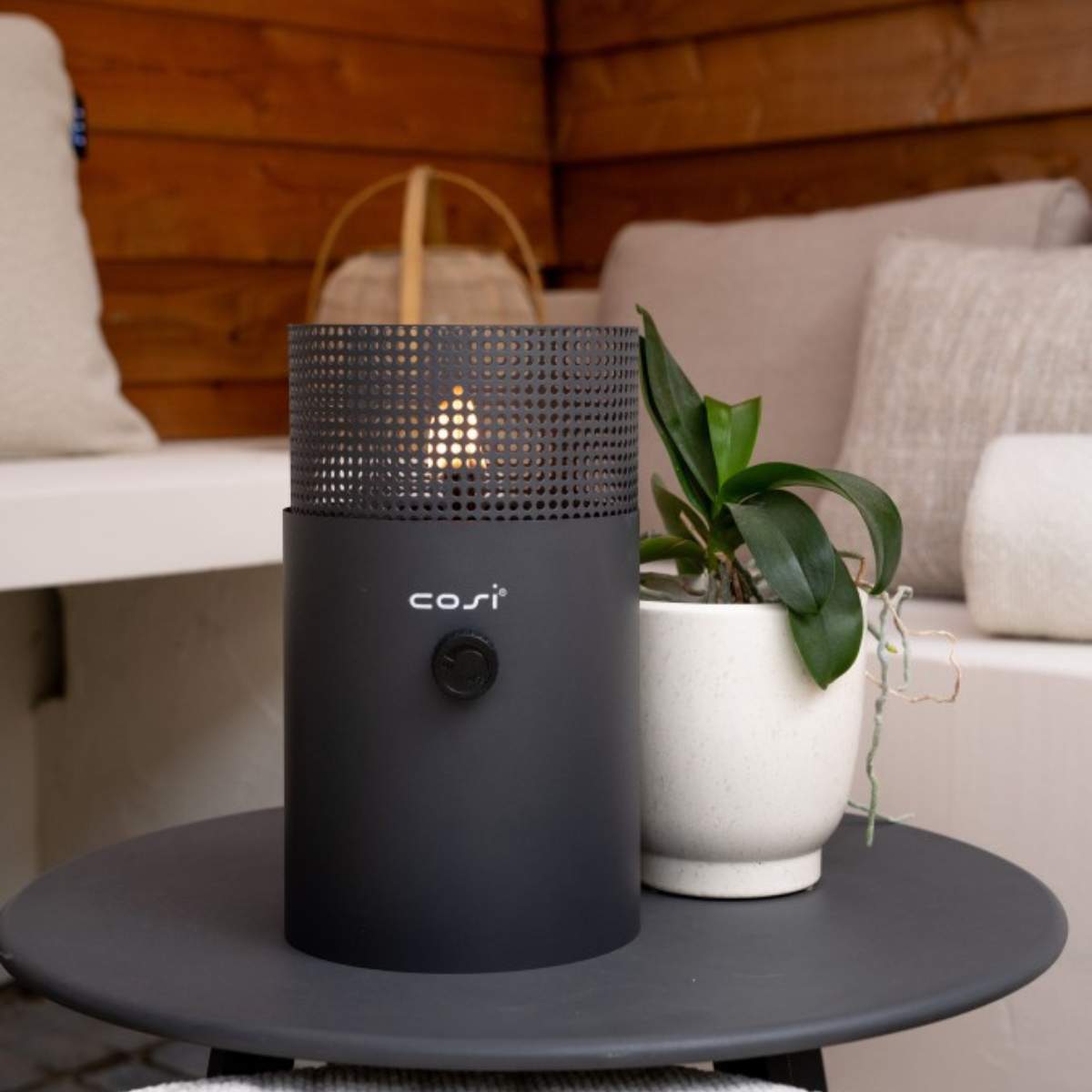 Beau&Co Cosiscoop Dot Anthracite Fire Lantern