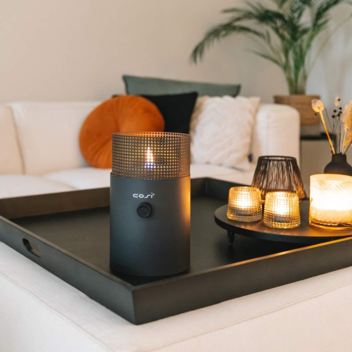 Beau&Co Cosiscoop Dot Anthracite Fire Lantern