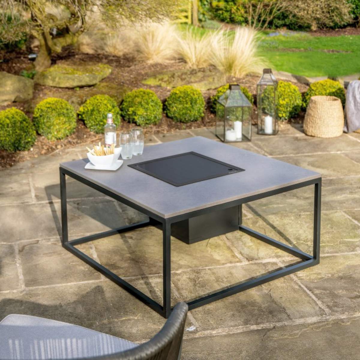 Pacific Lifestyle Cosiloft 100 Black and Grey Fire Pit Table