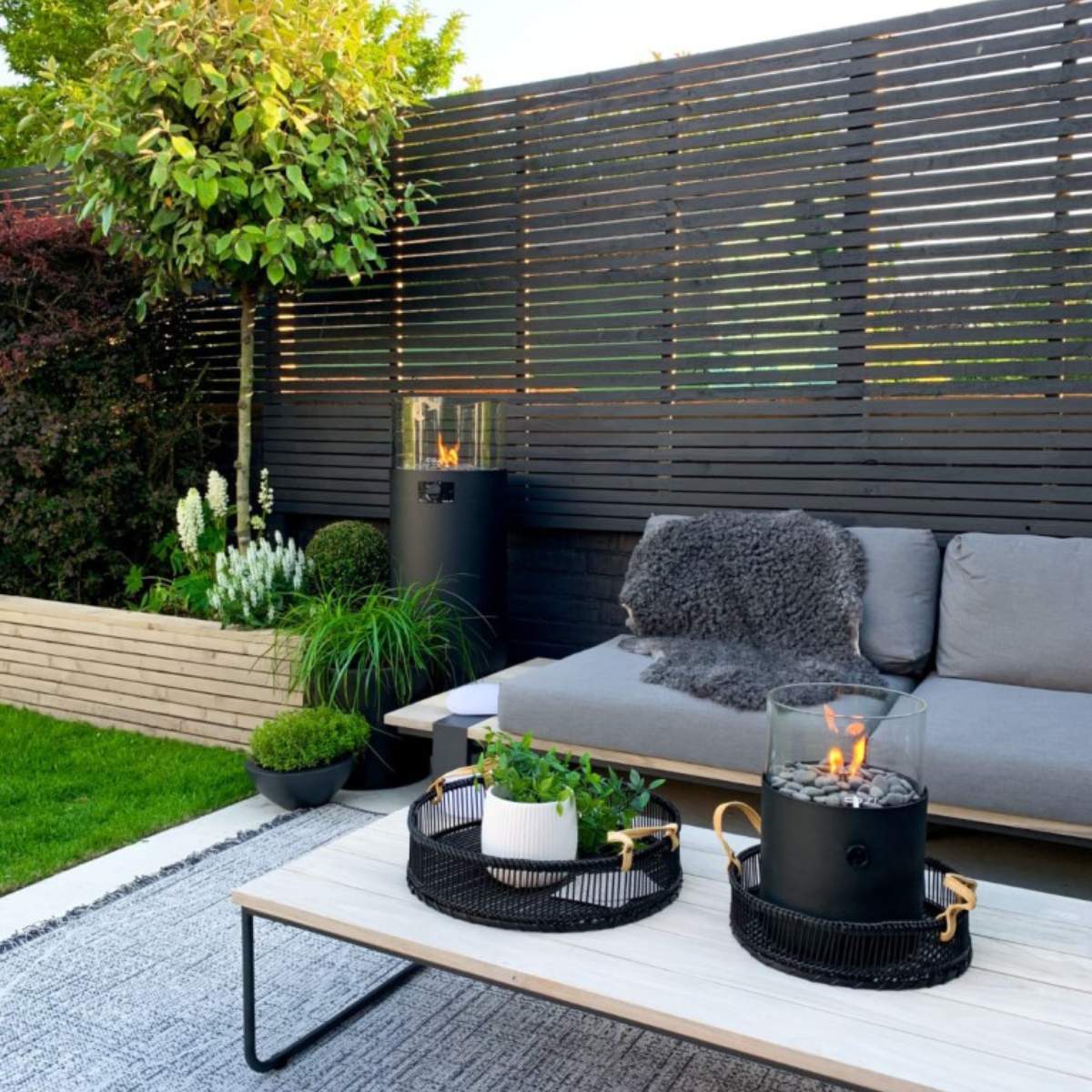 Beau&Co Cosiscoop Extra Large Black Fire Lantern