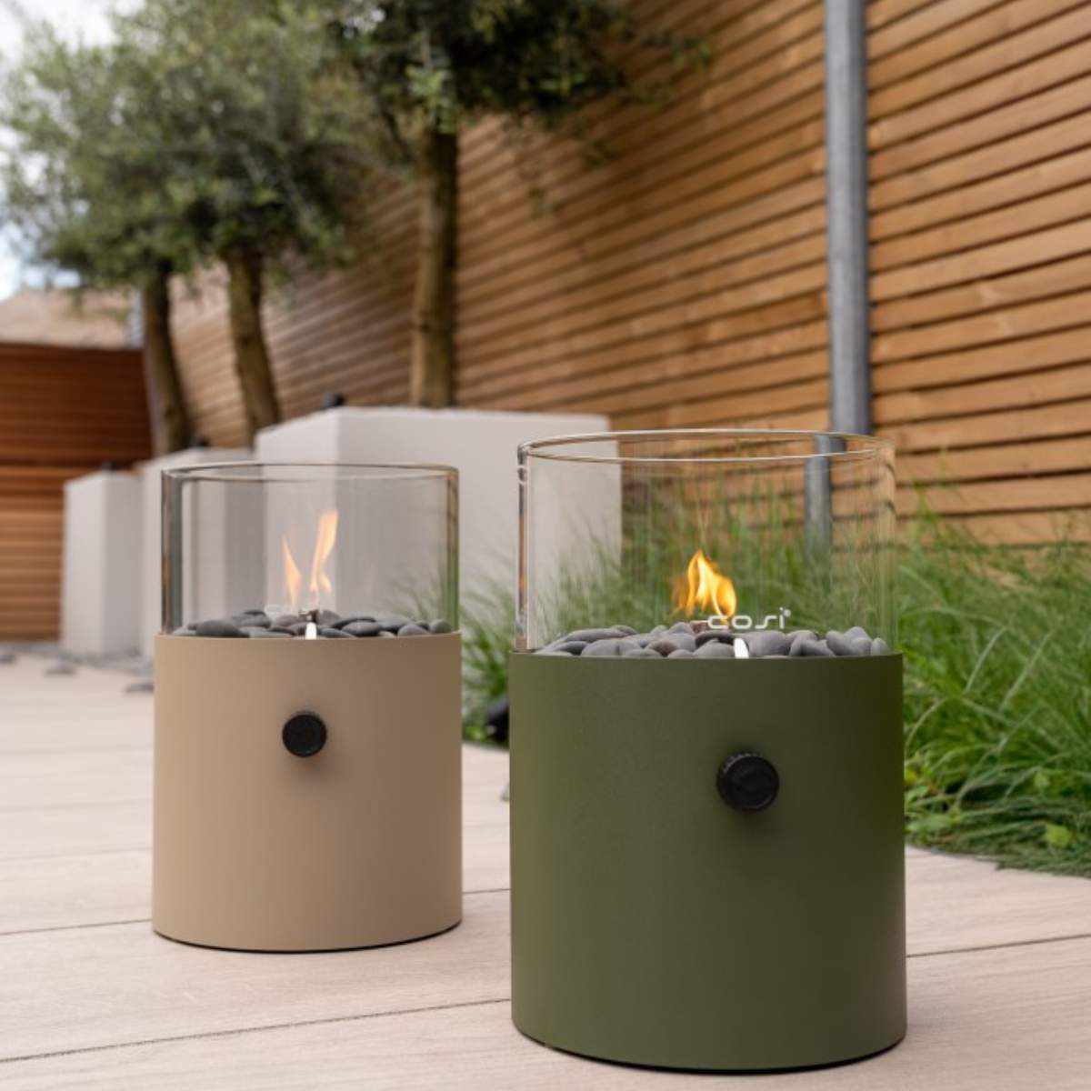 Beau&Co Cosiscoop Extra Large Sandy Beige Fire Lantern