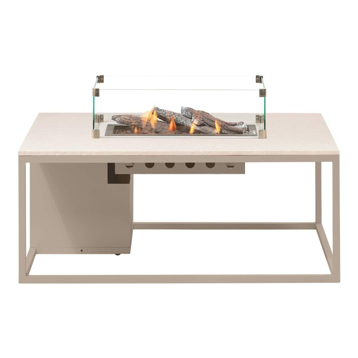 Beau&Co Cosiloft 120 Sandy Beige Fire Pit Table