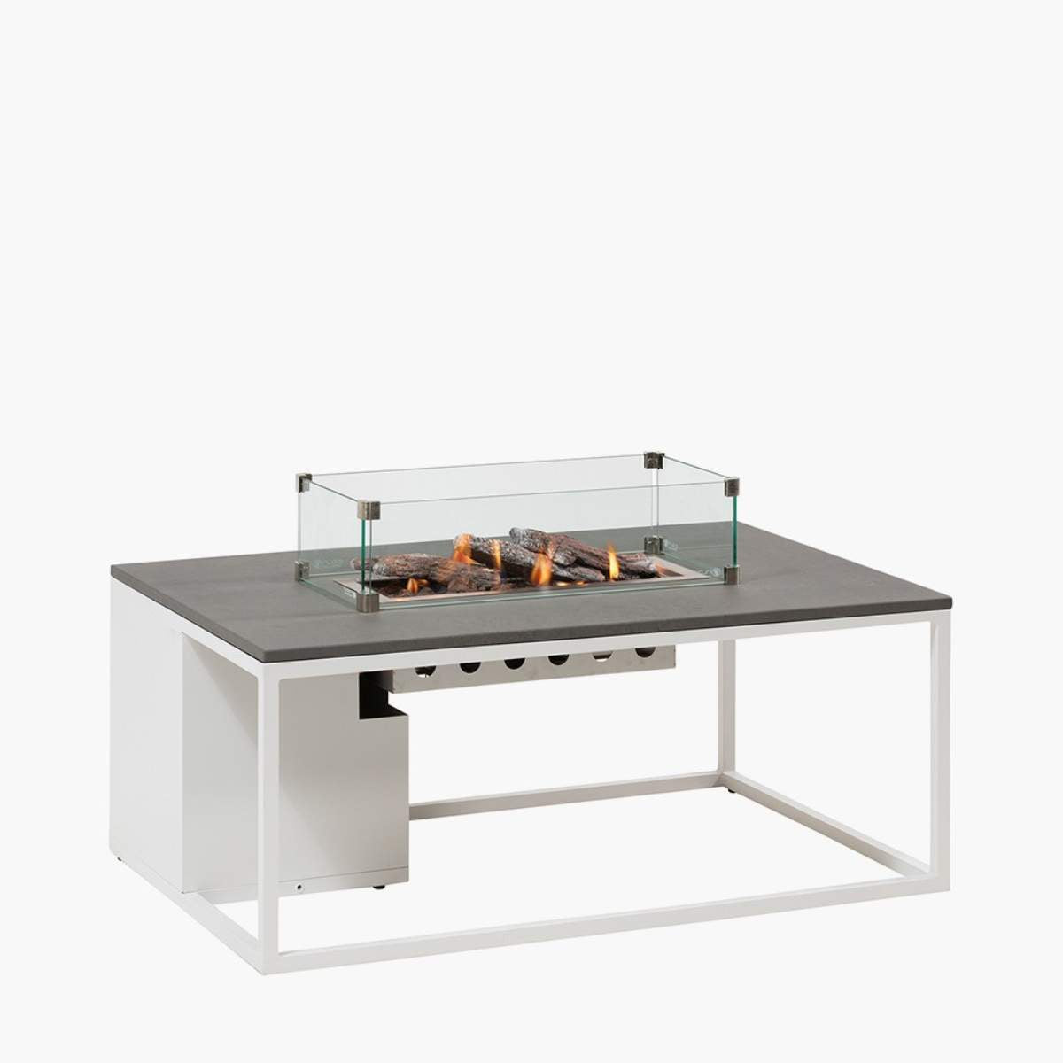 Pacific Lifestyle Cosiloft 120 White and Grey Fire Pit Table