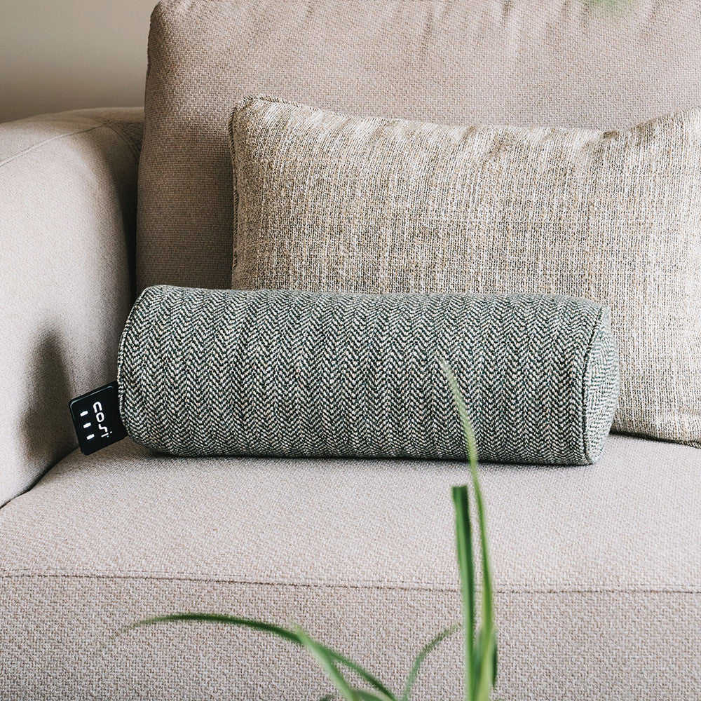 Pacific Lifestyle Cosipillow Heated Comfort Bolster Green 45x15cm