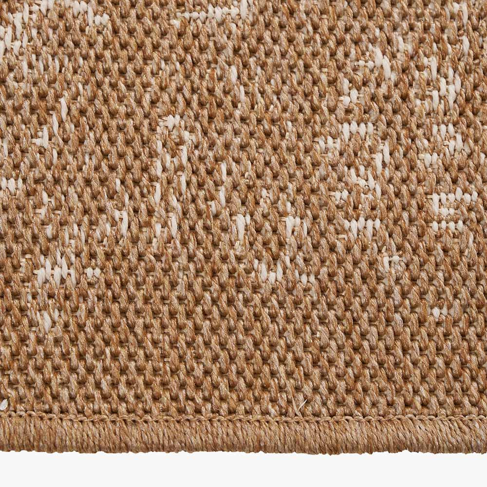 Beau&Co Indoor Outdoor Natural and White Vintage Design Rug