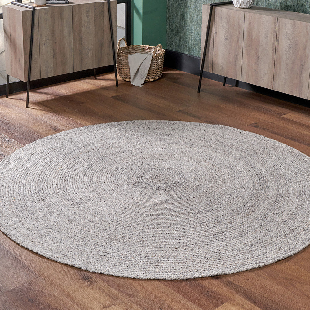 Pacific Lifestyle Indoor Outdoor Warm Grey Tweed Design Rug