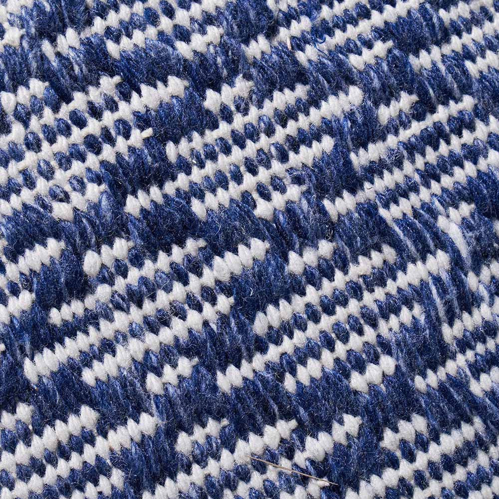 Pacific Lifestyle Indoor Outdoor Denim Blue and White Ikat Design Scatter Cushion