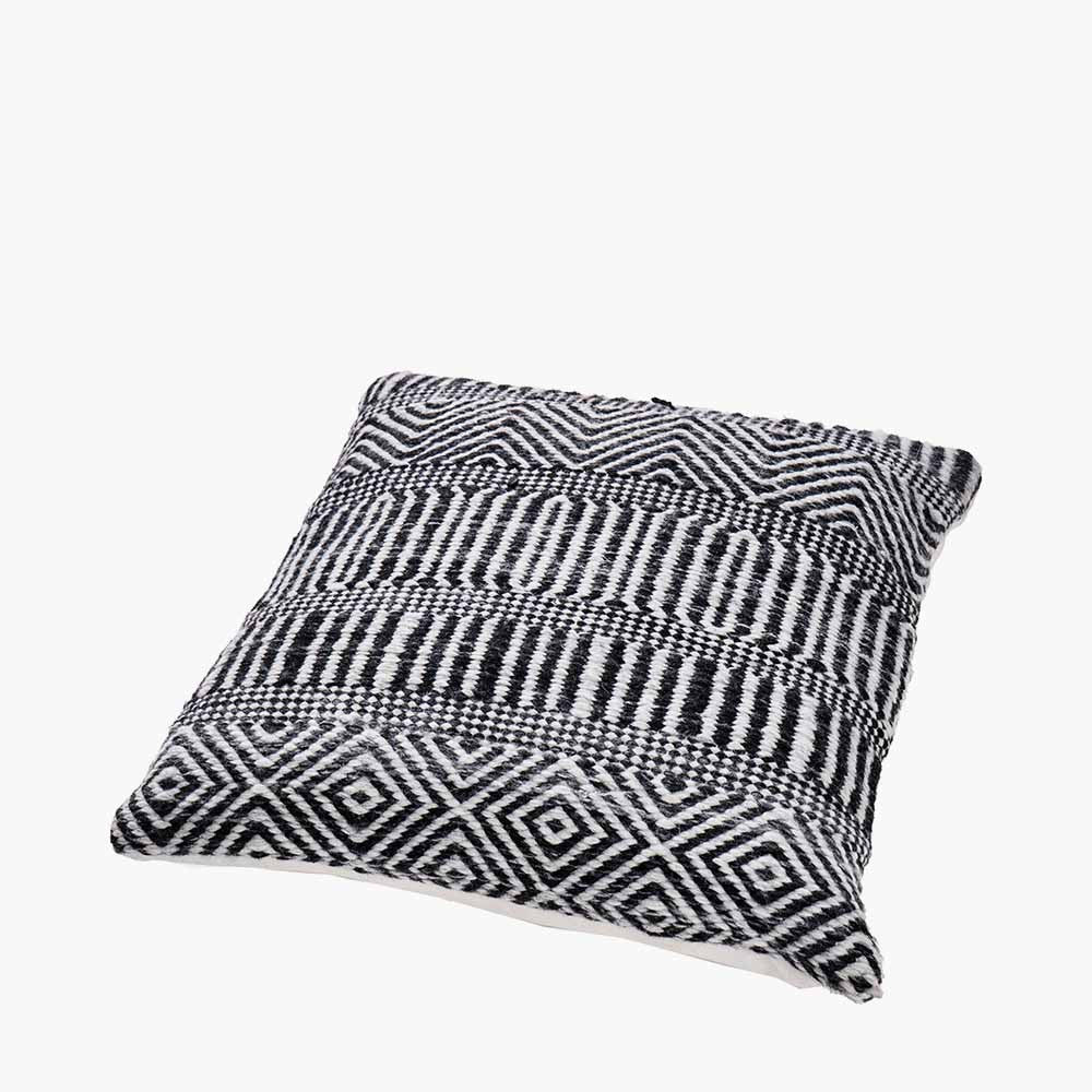 Pacific Lifestyle Indoor Outdoor Black and White Inca Design Scatter Cushion