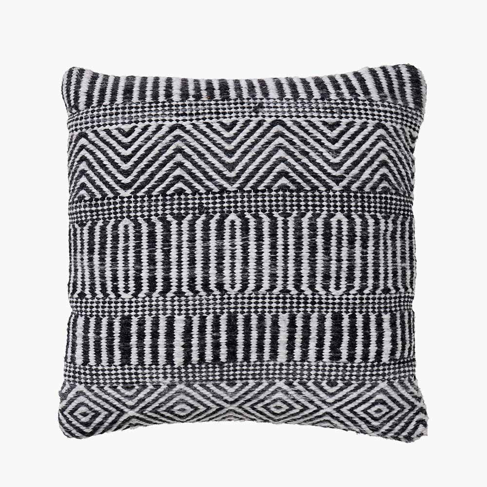 Pacific Lifestyle Indoor Outdoor Black and White Inca Design Scatter Cushion
